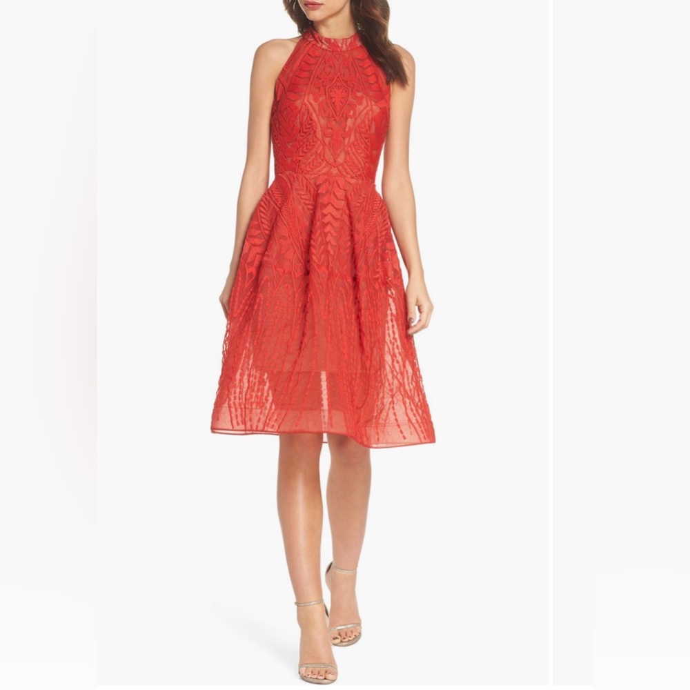BRONC & BANCO Notte Lace Fit&Flate Dress Size L